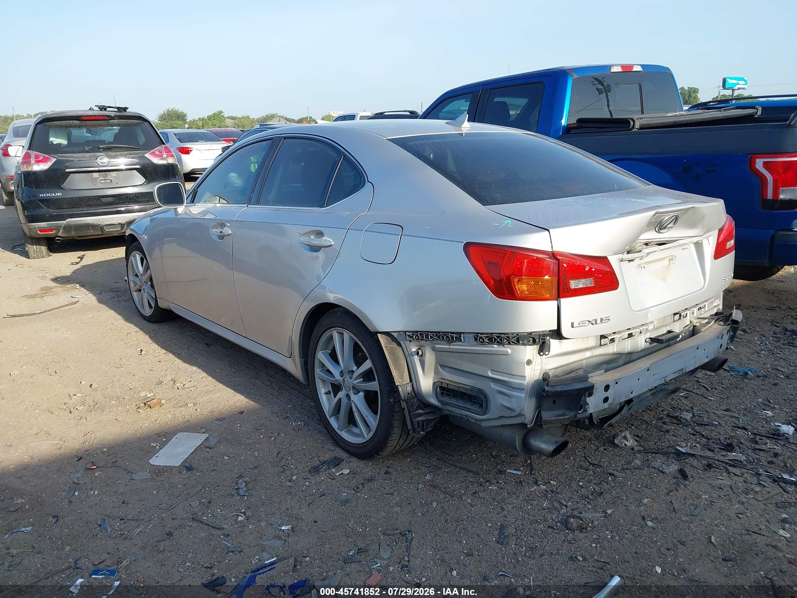 2007 Lexus Is 250   Silver vin: JTHBK262972051131