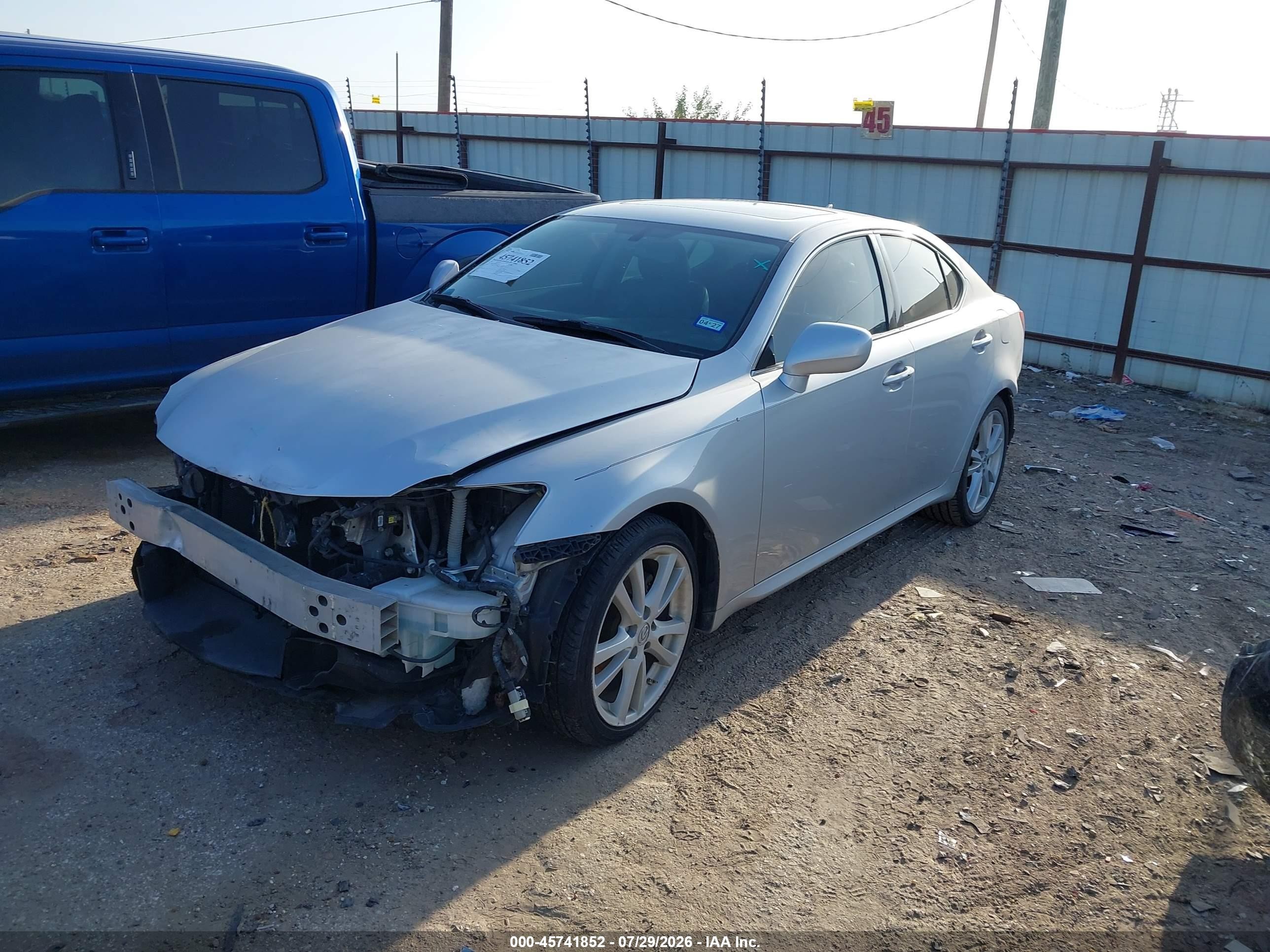 2007 Lexus Is 250   Silver vin: JTHBK262972051131