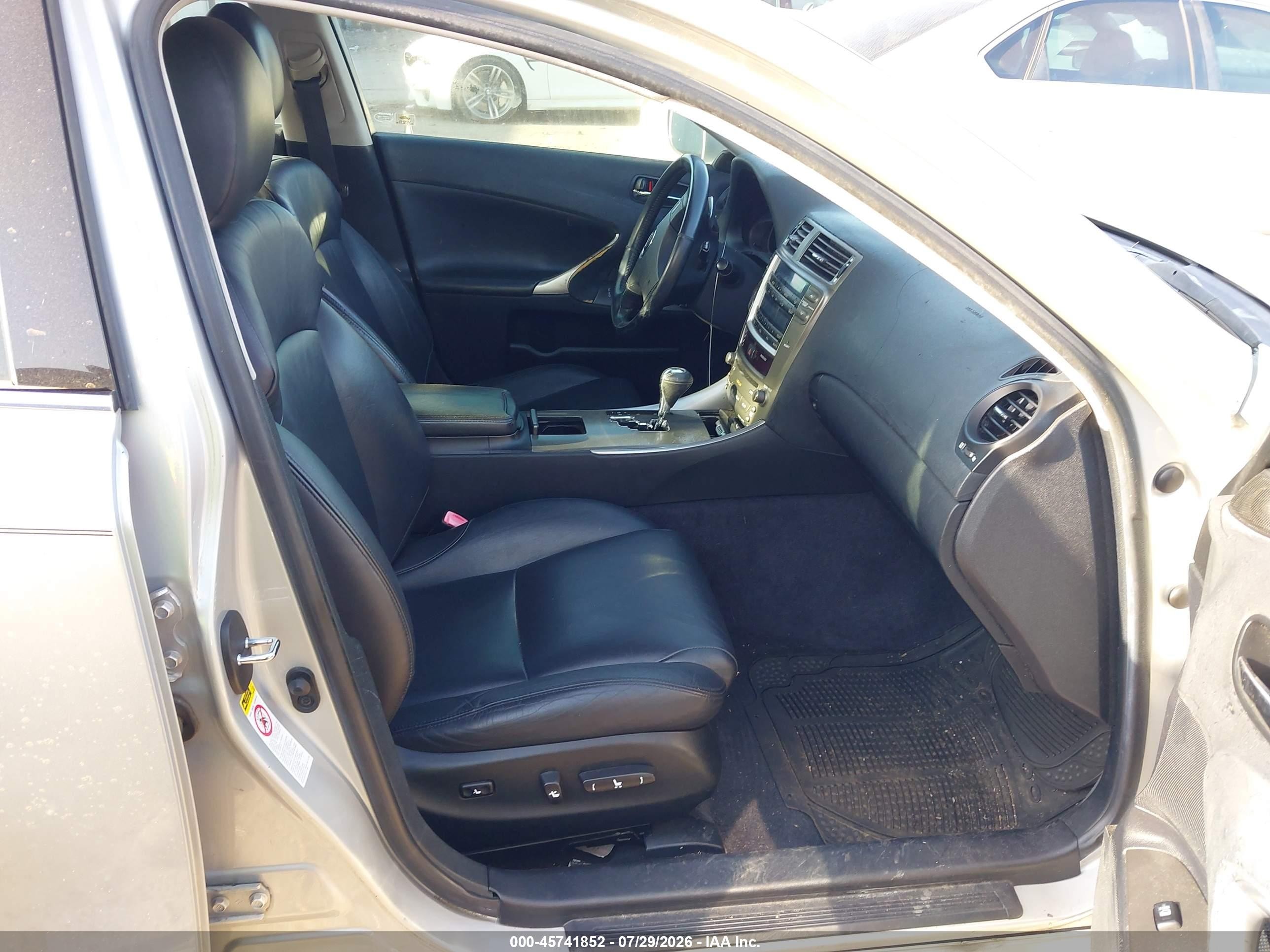 2007 Lexus Is 250   Silver vin: JTHBK262972051131