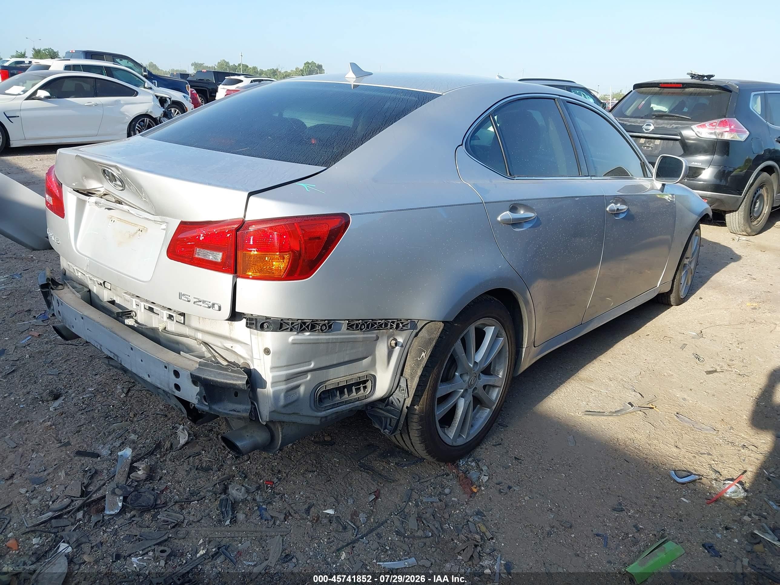 2007 Lexus Is 250   Silver vin: JTHBK262972051131