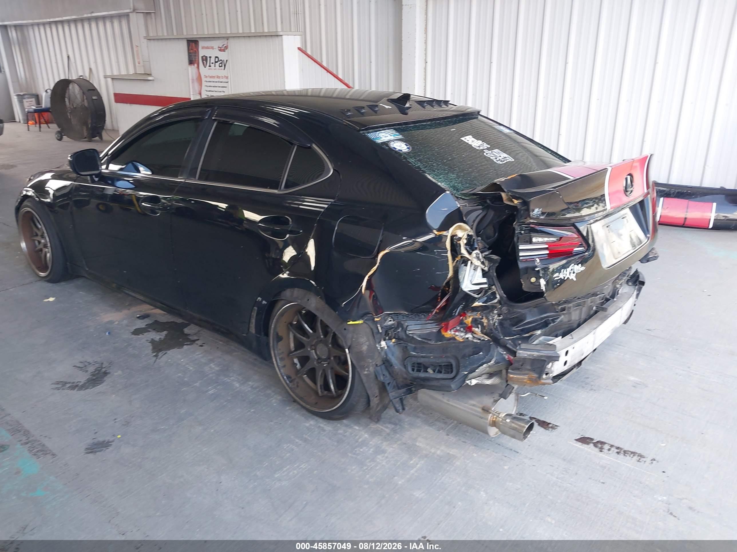 2007 Lexus Is 250   Black vin: JTHBK262972052358