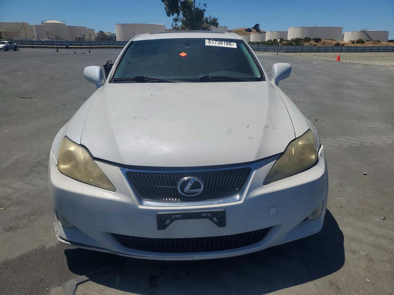 2007 Lexus Is 250 Base White vin: JTHBK262972056765