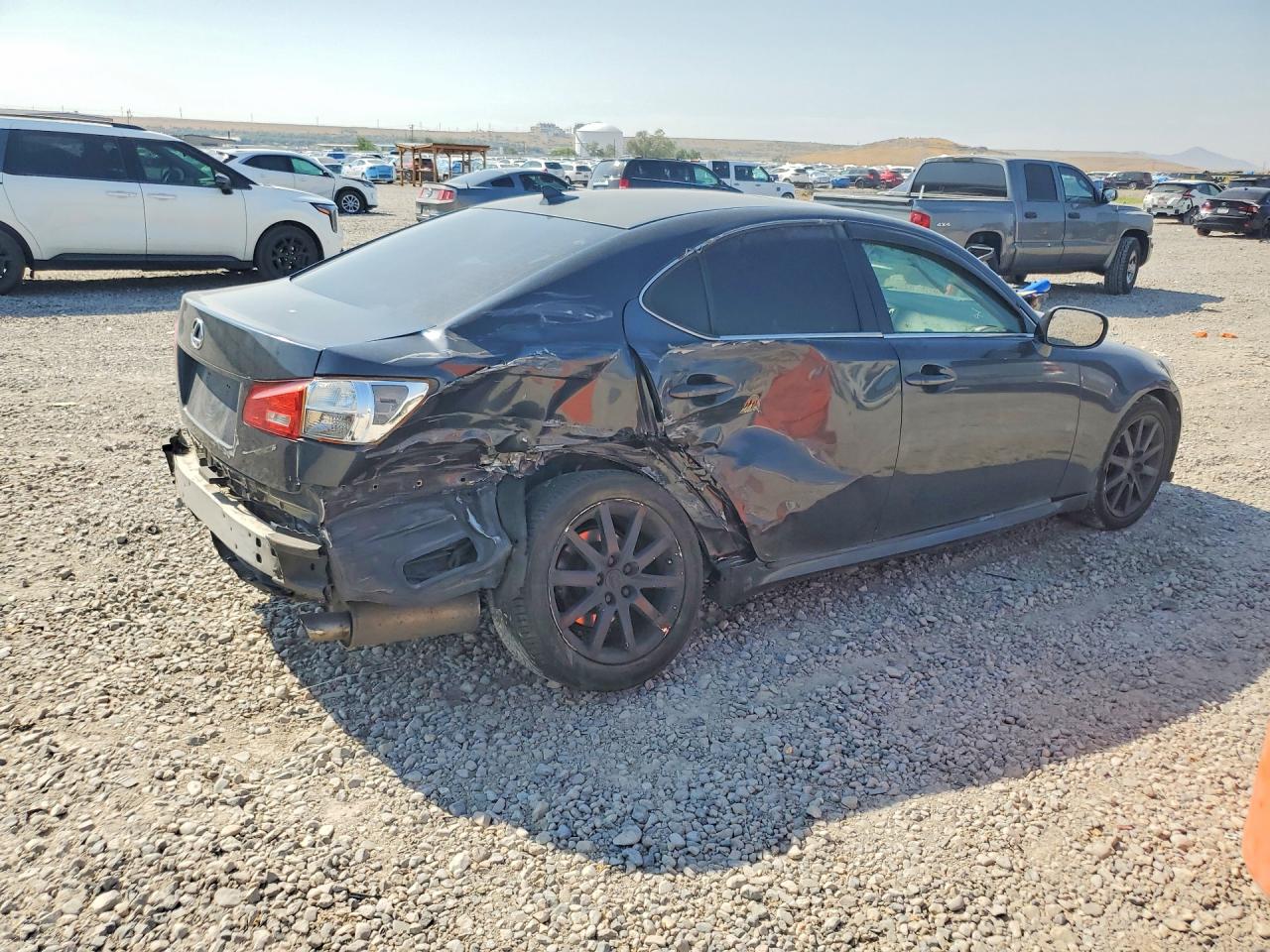 2007 Lexus Is 250 Base Black vin: JTHBK262975041133