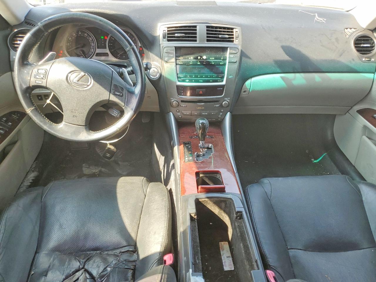2007 Lexus Is 250 Base Black vin: JTHBK262975041133