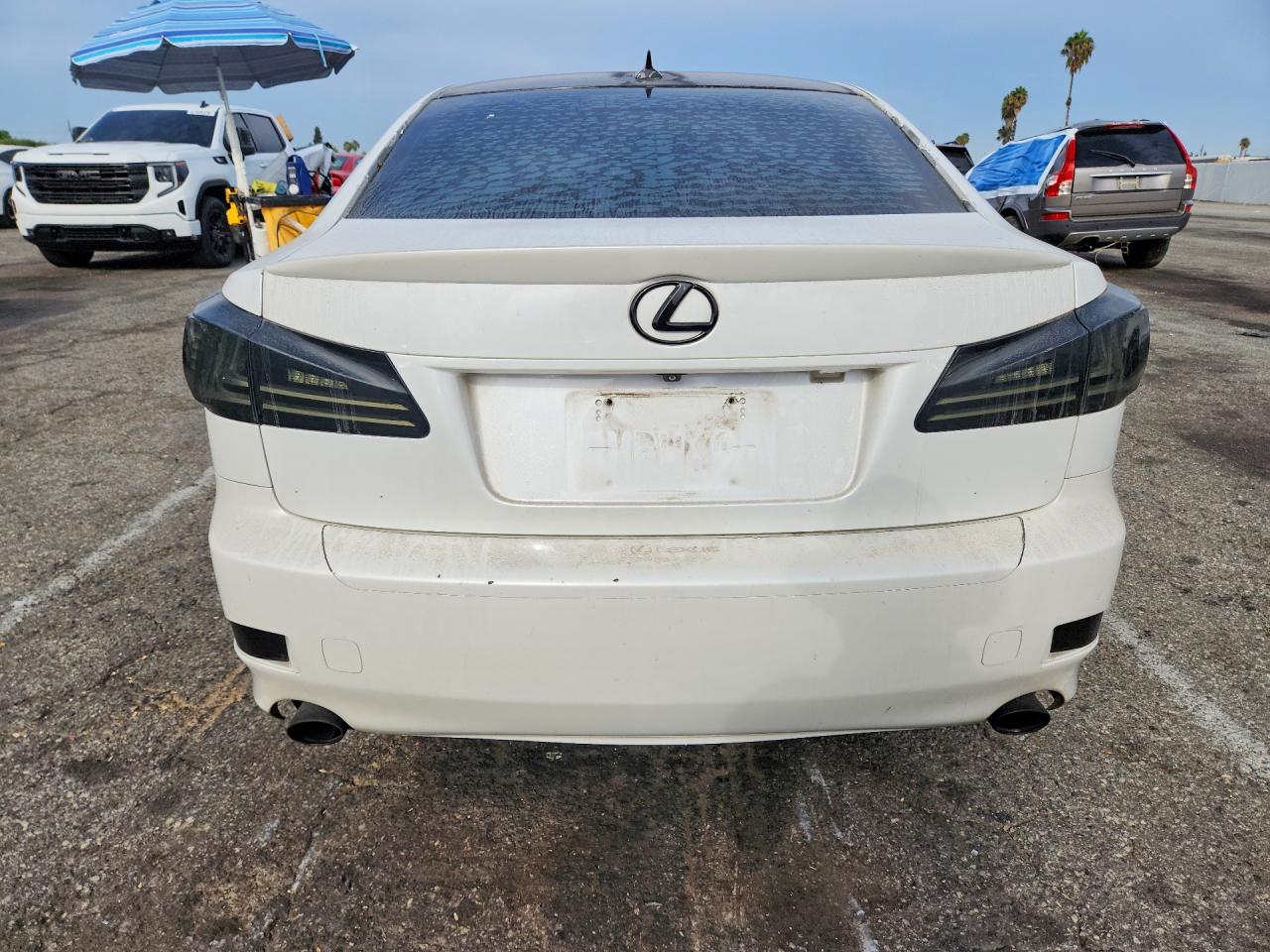 2008 Lexus Is 250 Base White vin: JTHBK262982059554