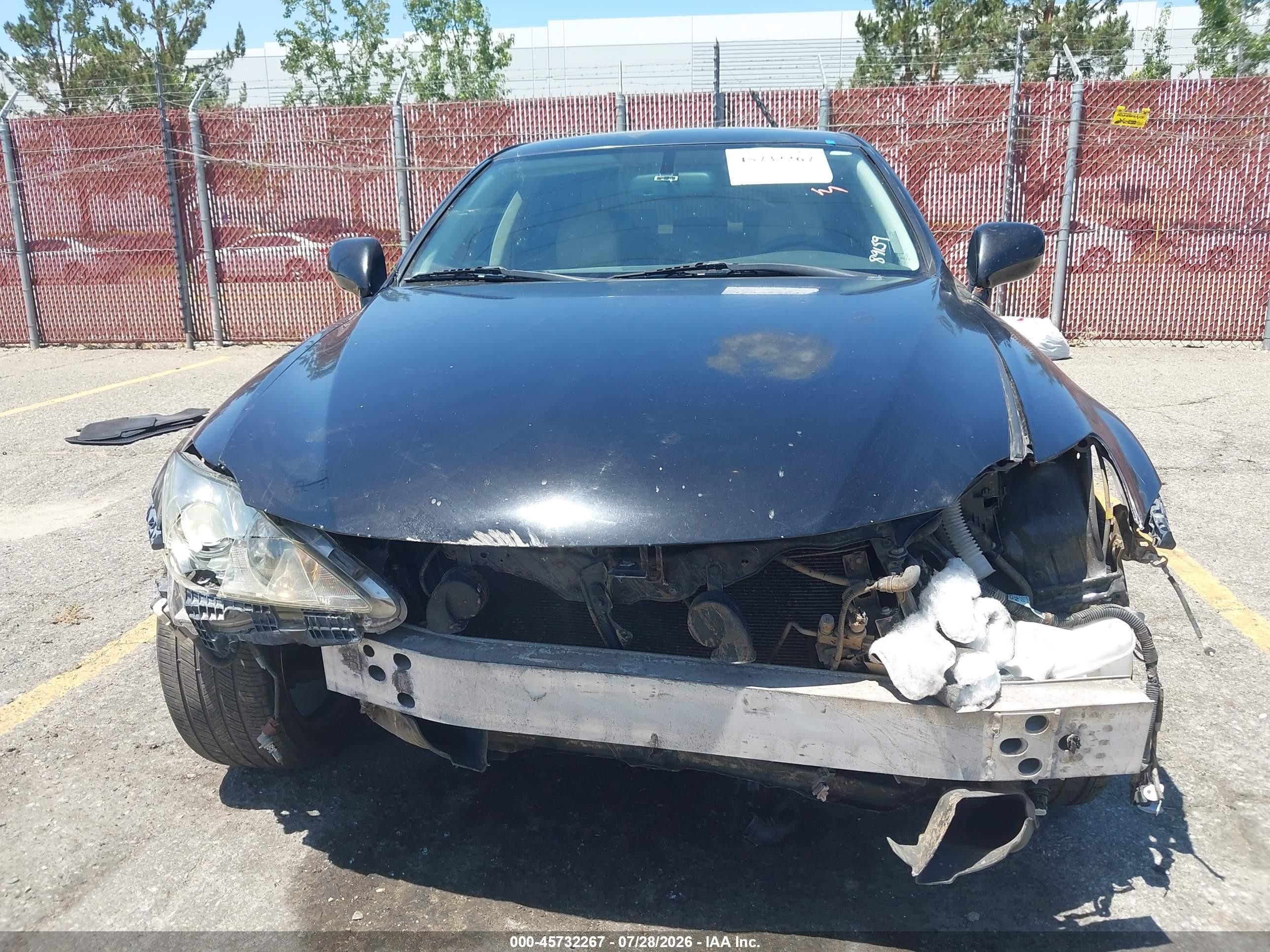 2008 Lexus Is 250   Black vin: JTHBK262982065208