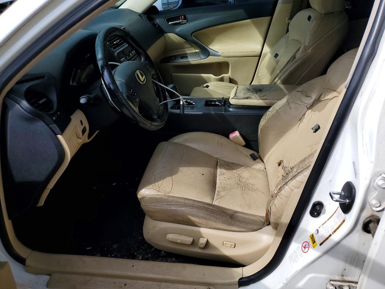 2008 Lexus Is 250 Base Белый vin: JTHBK262982077066