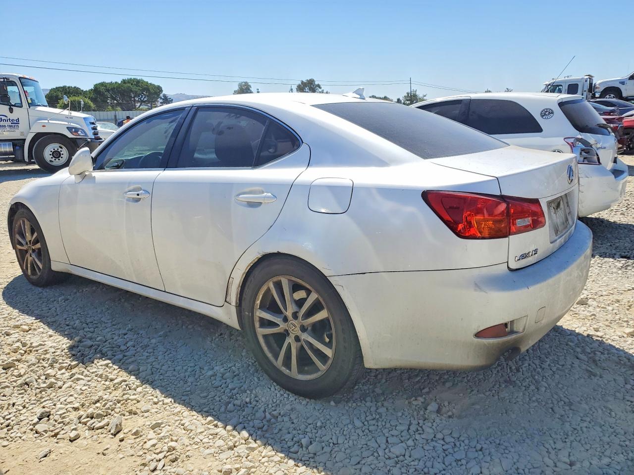 2008 Lexus Is 250 White vin: JTHBK262985052974
