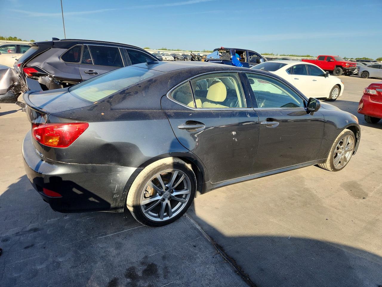 2008 Lexus Is 250 Base Black vin: JTHBK262985066468