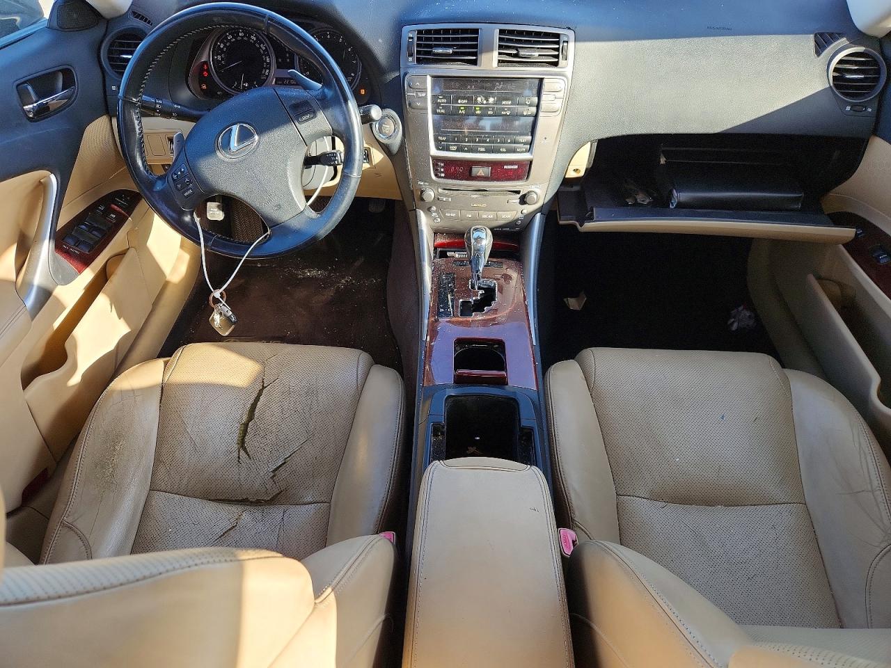 2008 Lexus Is 250 Base Black vin: JTHBK262985066468