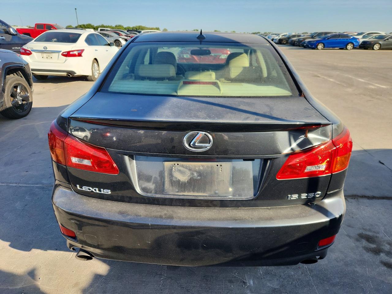 2008 Lexus Is 250 Base Black vin: JTHBK262985066468