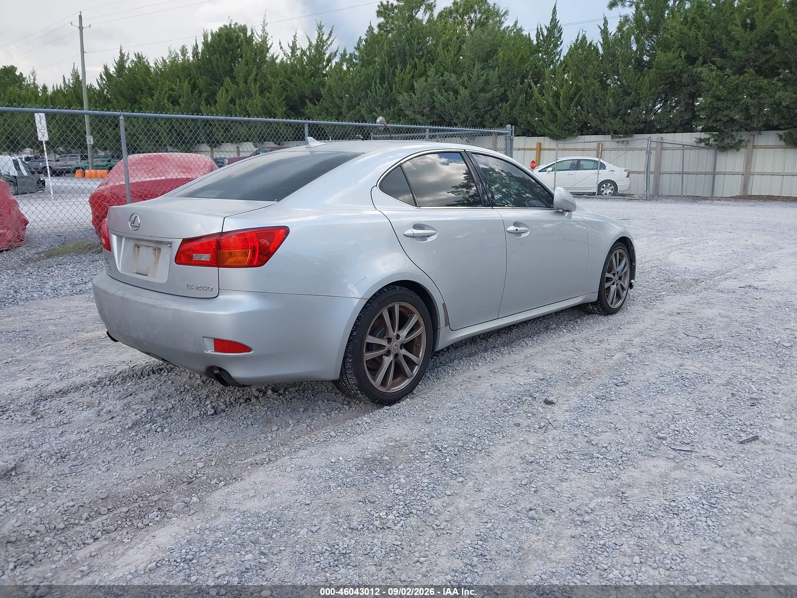 2008 Lexus Is 250   Silver vin: JTHBK262985069533