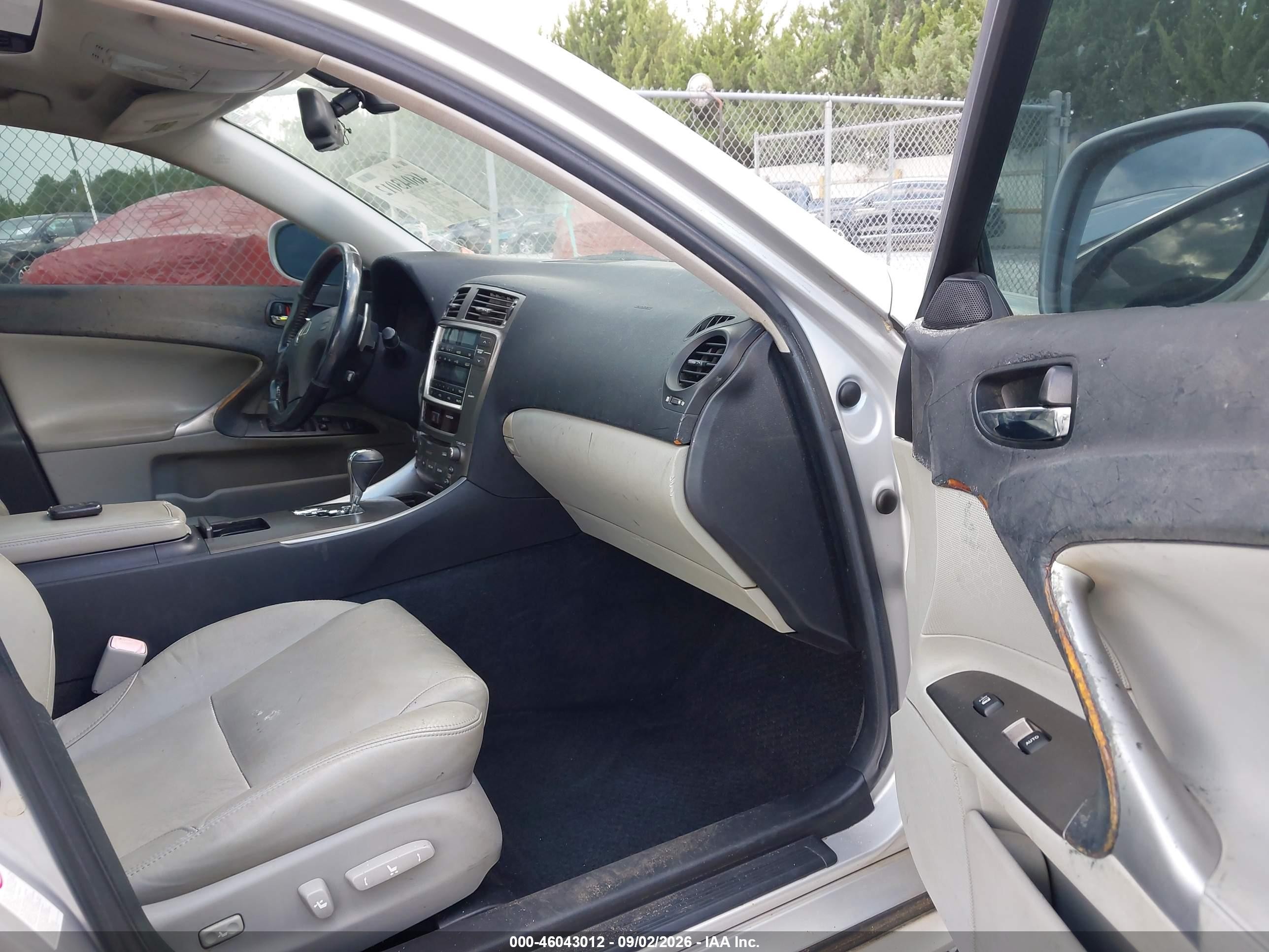 2008 Lexus Is 250   Silver vin: JTHBK262985069533