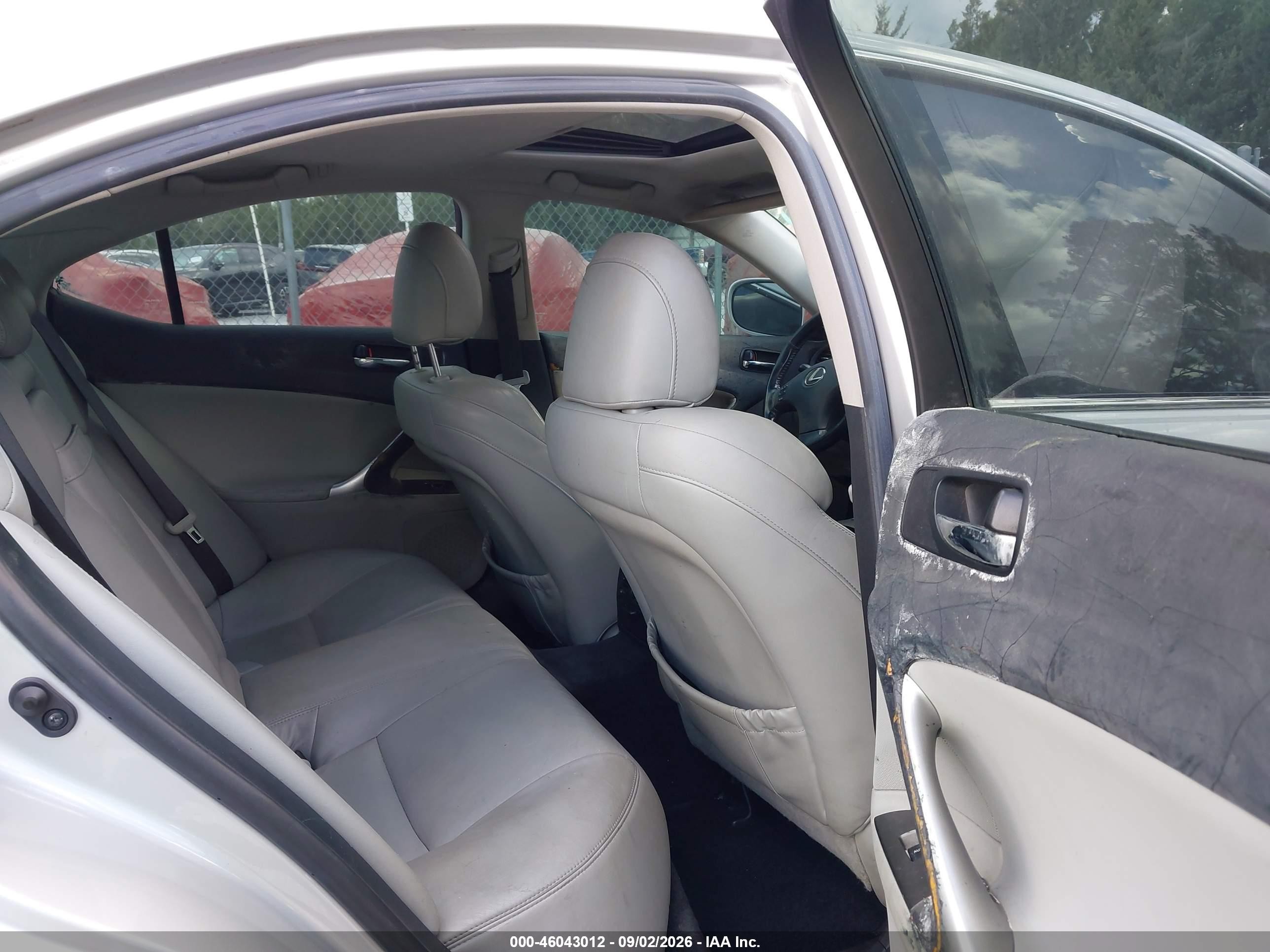 2008 Lexus Is 250   Silver vin: JTHBK262985069533