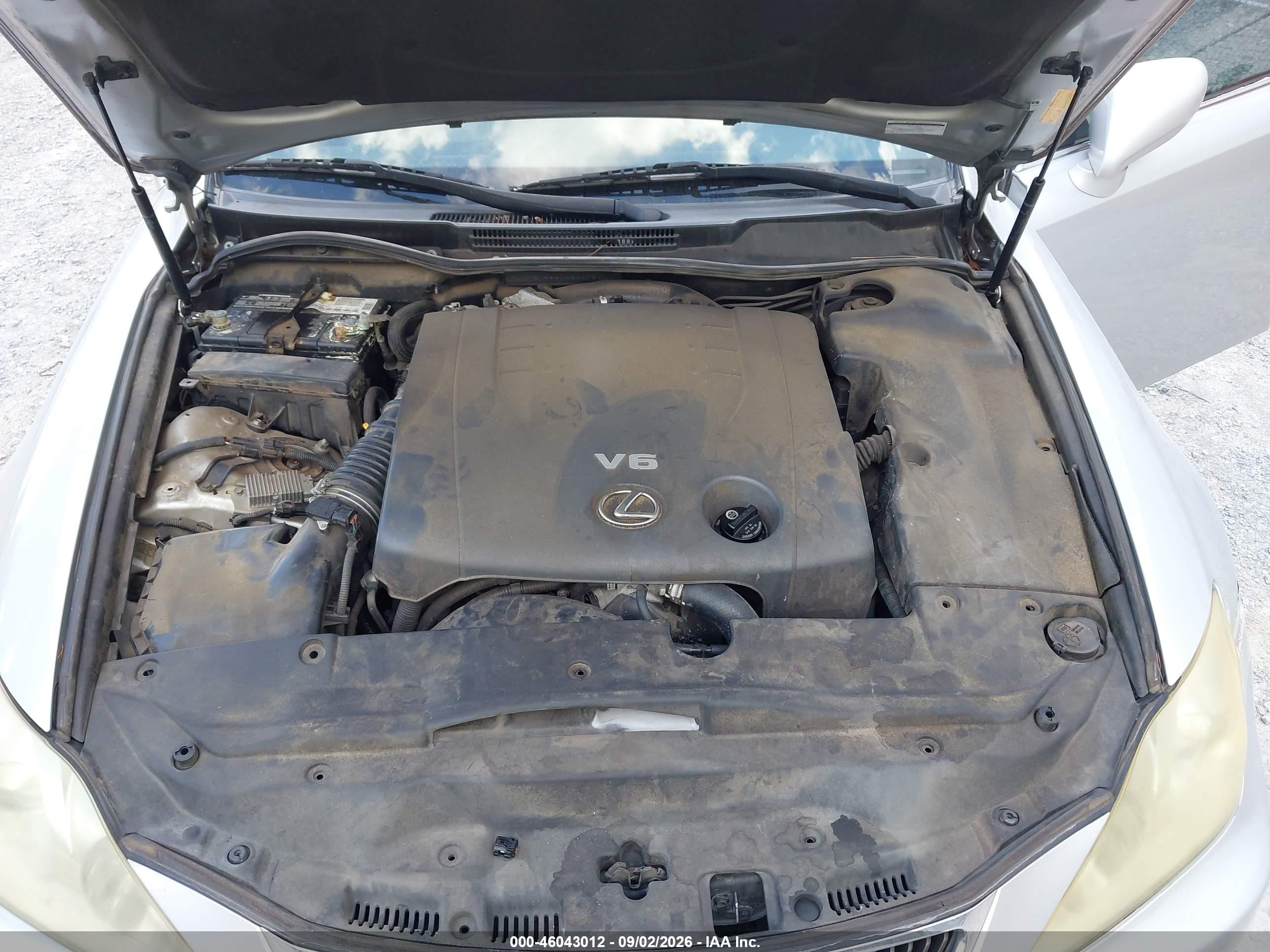 2008 Lexus Is 250   Silver vin: JTHBK262985069533