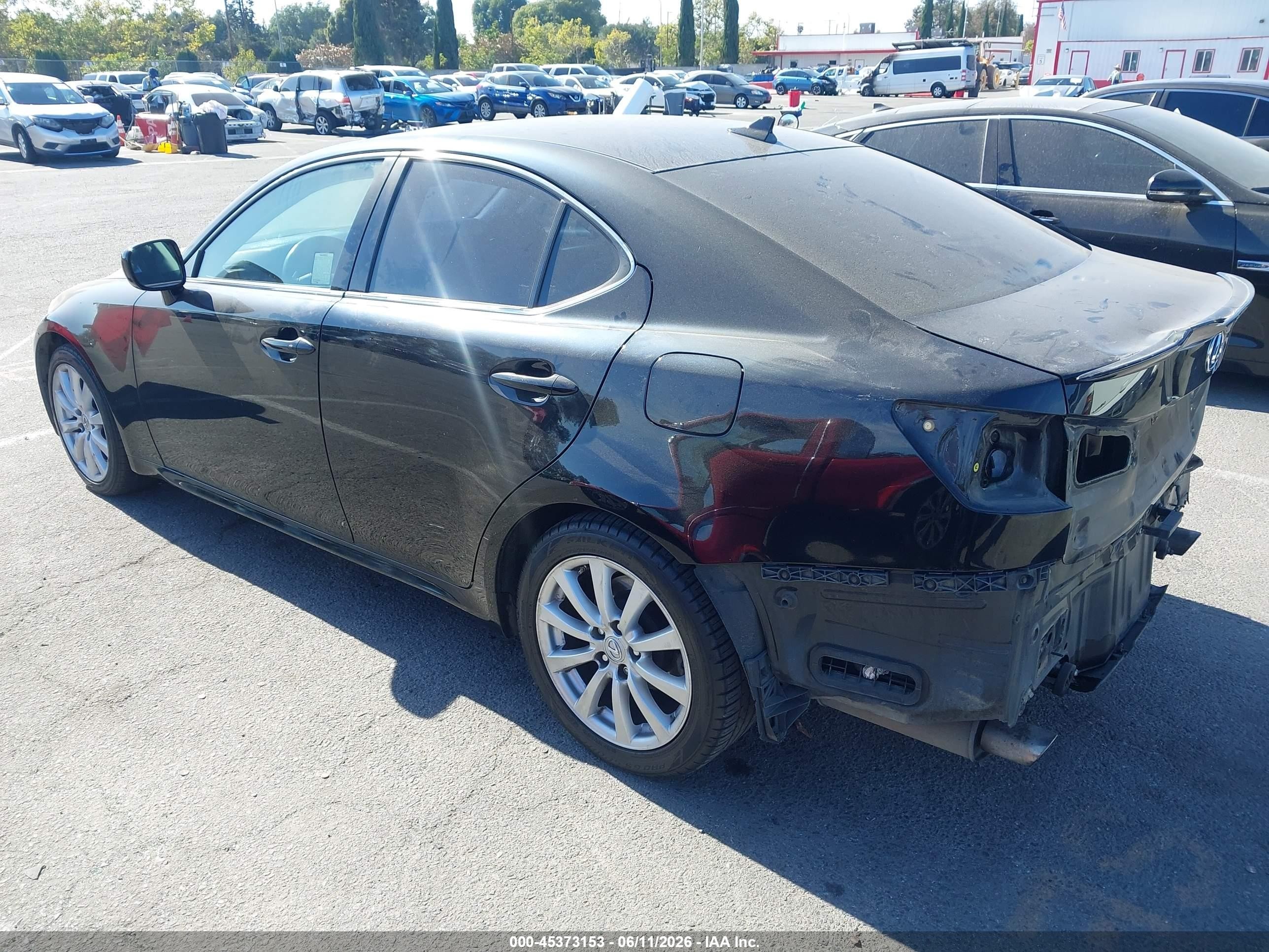 2008 Lexus Is 250   Black vin: JTHBK262985082458