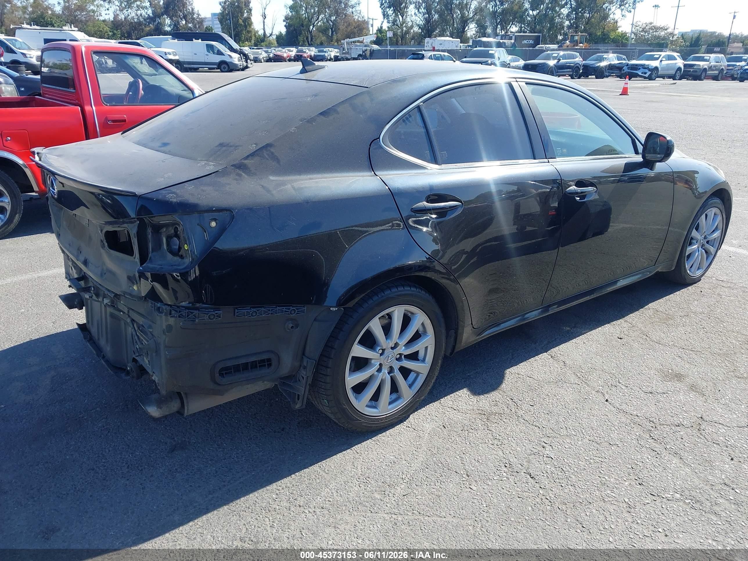 2008 Lexus Is 250   Black vin: JTHBK262985082458