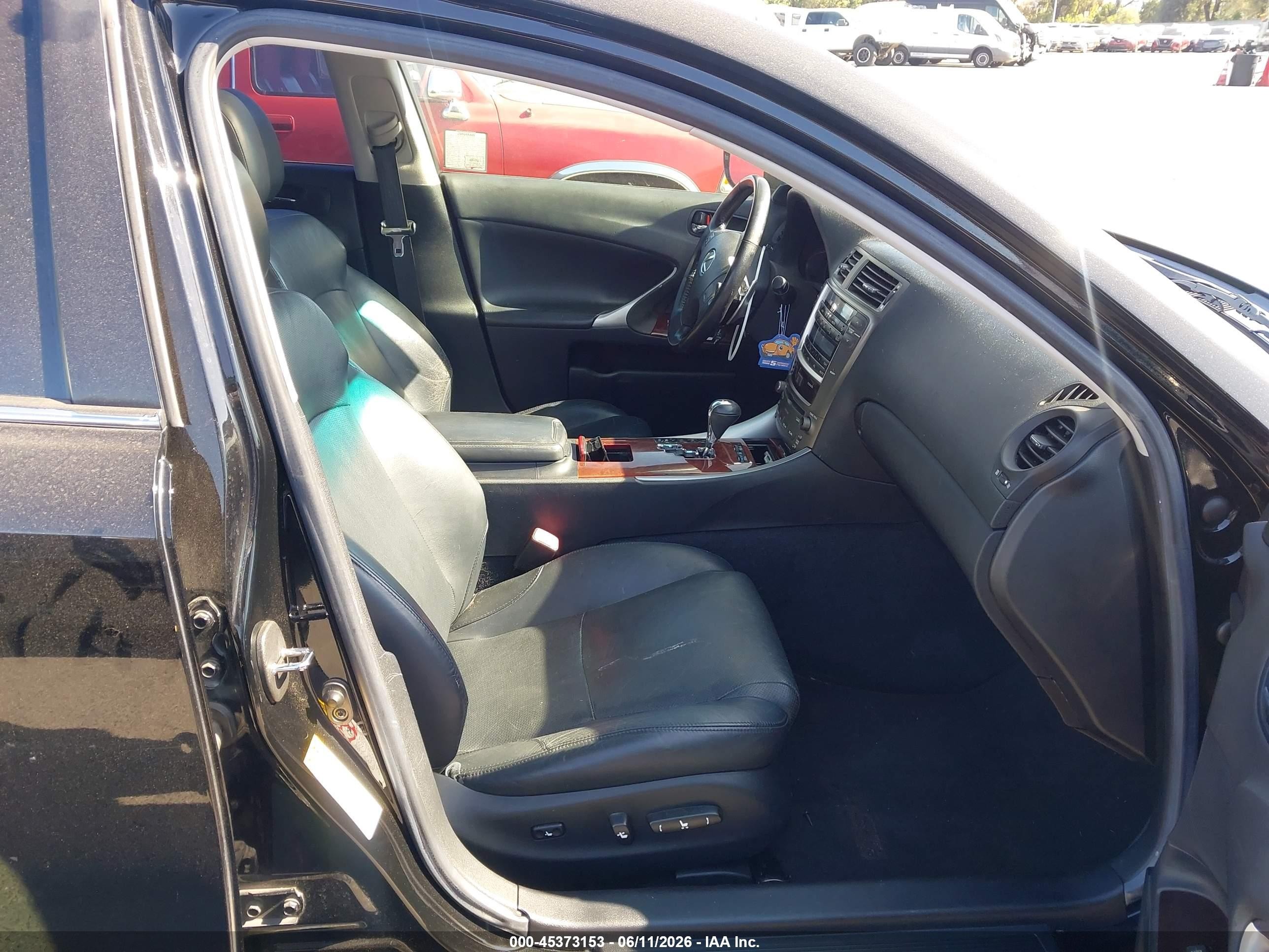 2008 Lexus Is 250   Black vin: JTHBK262985082458