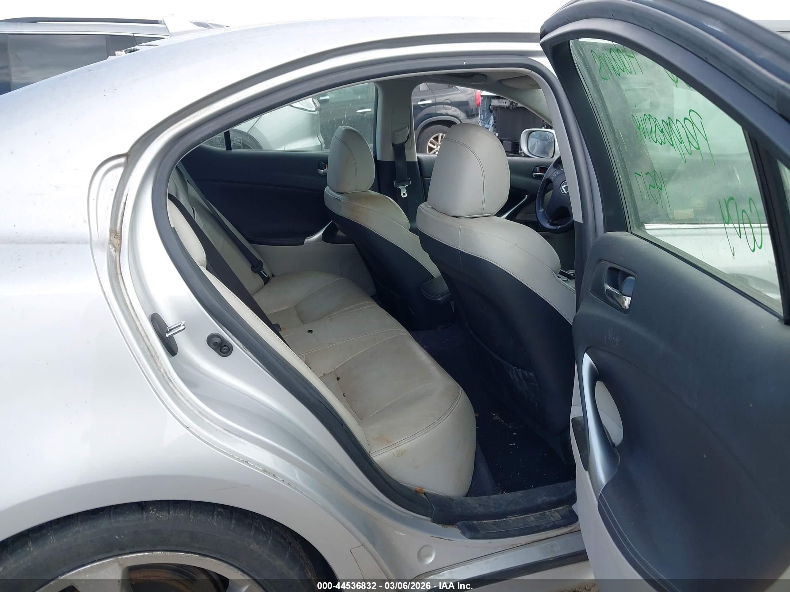 2009 Lexus Is 250 Silver vin: JTHBK262992084777