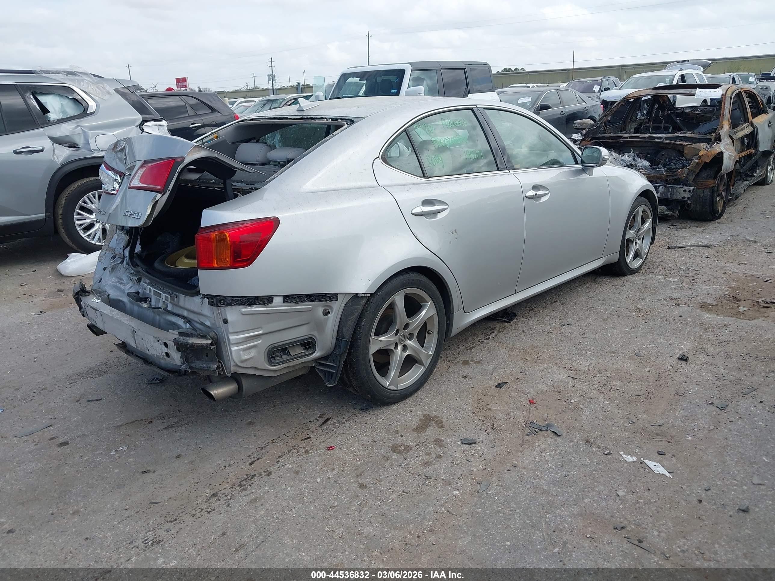 2009 Lexus Is 250 Silver vin: JTHBK262992084777
