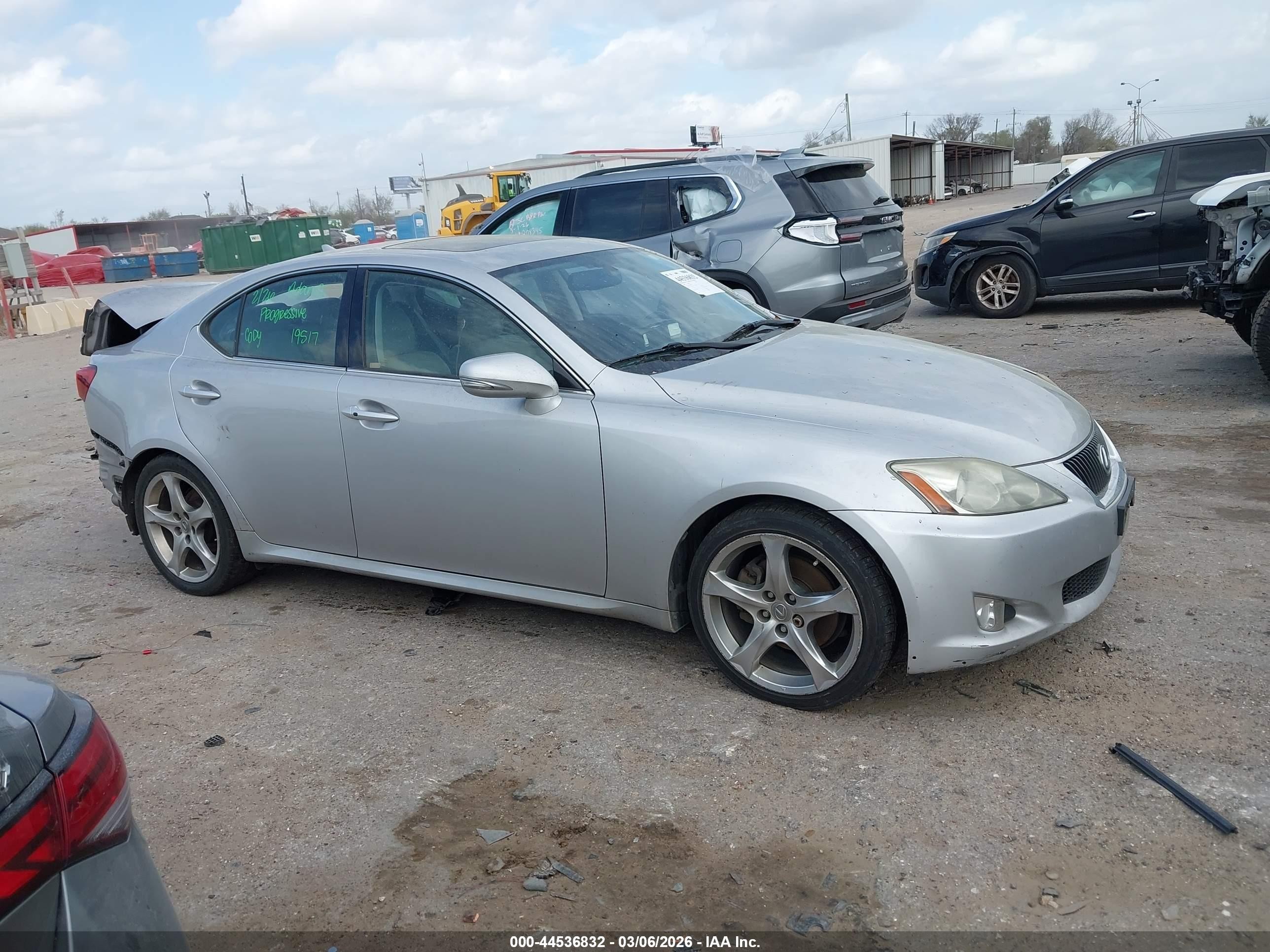2009 Lexus Is 250 Silver vin: JTHBK262992084777