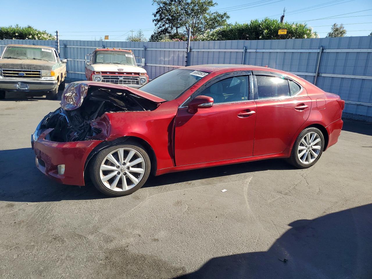 2009 Lexus Is 250 Base Red vin: JTHBK262992086738