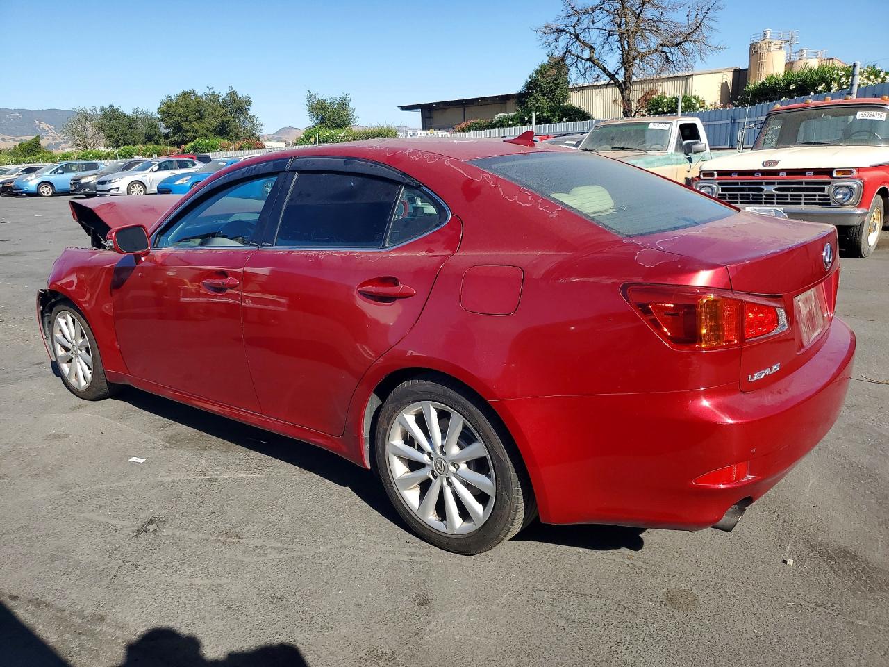 2009 Lexus Is 250 Base Red vin: JTHBK262992086738
