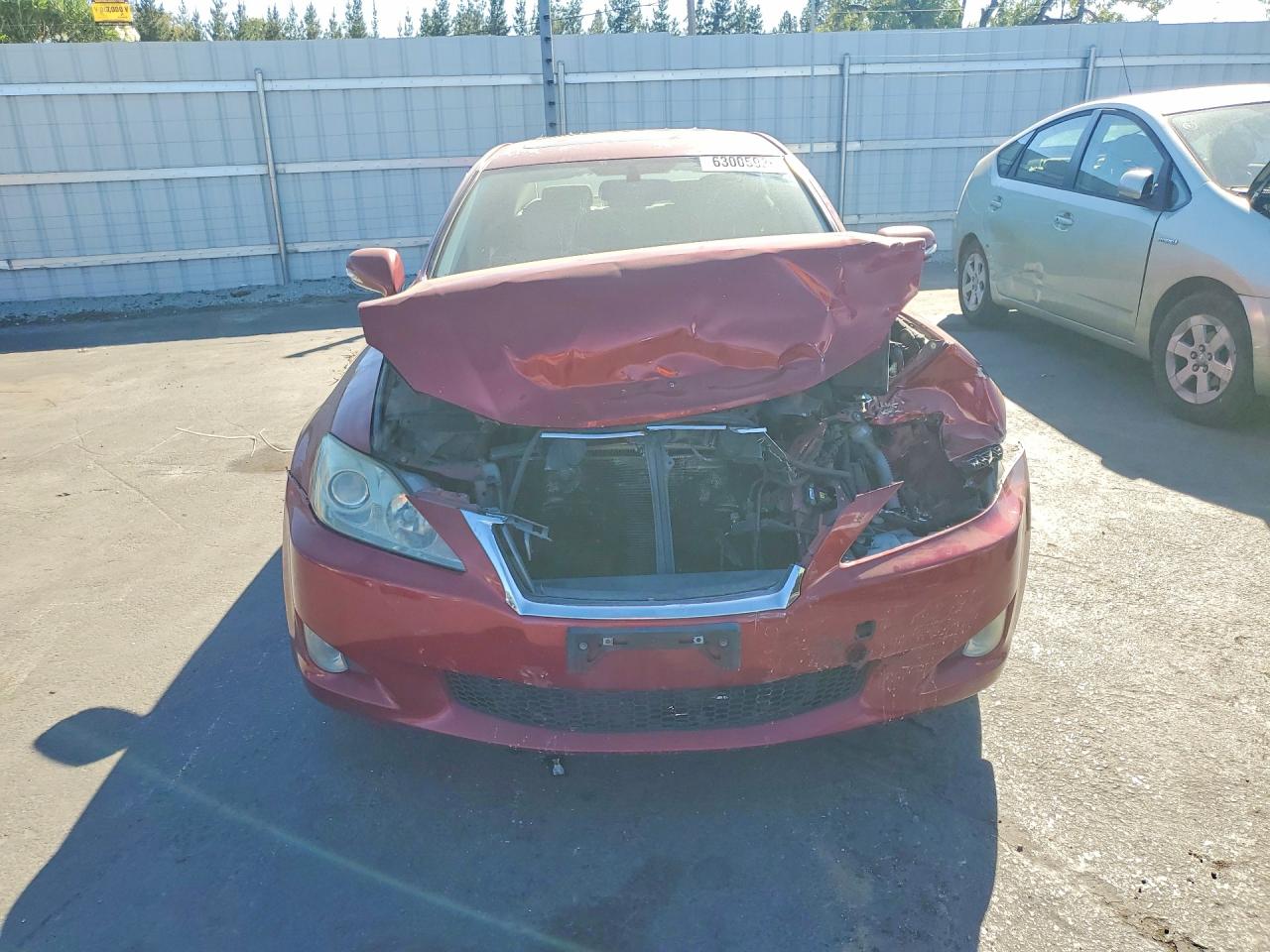 2009 Lexus Is 250 Base Red vin: JTHBK262992086738