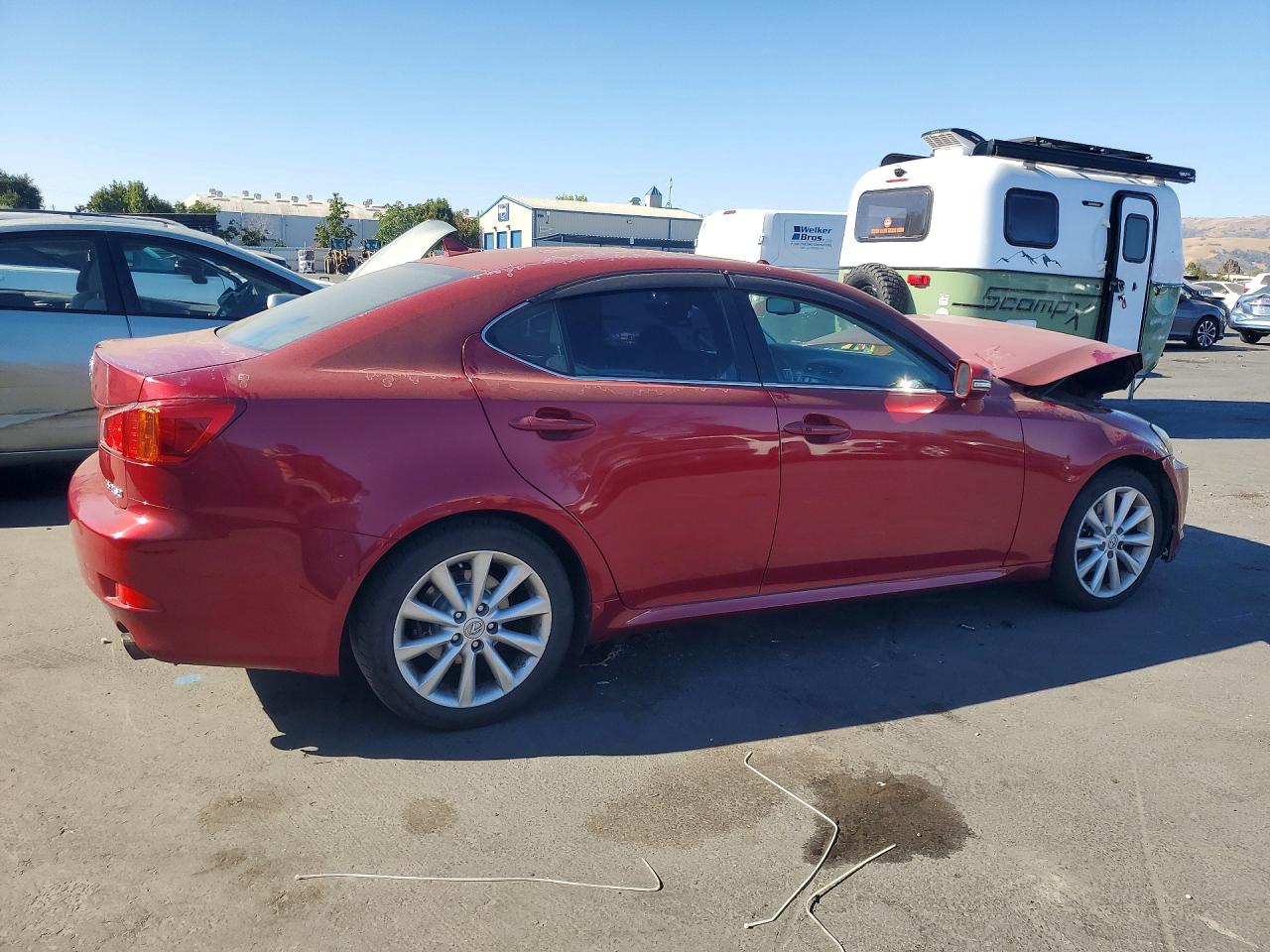 2009 Lexus Is 250 Base Red vin: JTHBK262992086738