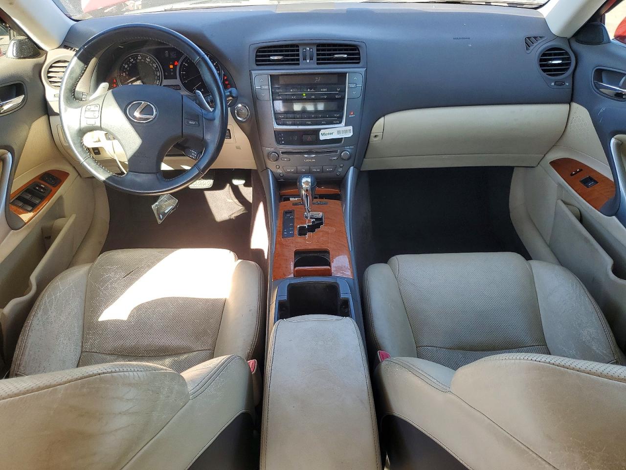 2009 Lexus Is 250 Base Red vin: JTHBK262992086738