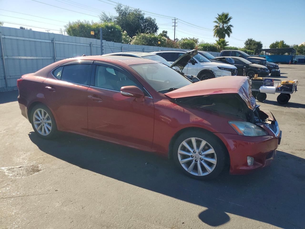 2009 Lexus Is 250 Base Red vin: JTHBK262992086738