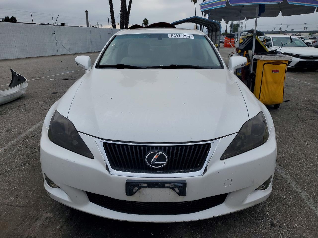 2009 Lexus Is 250 Base White vin: JTHBK262992092832