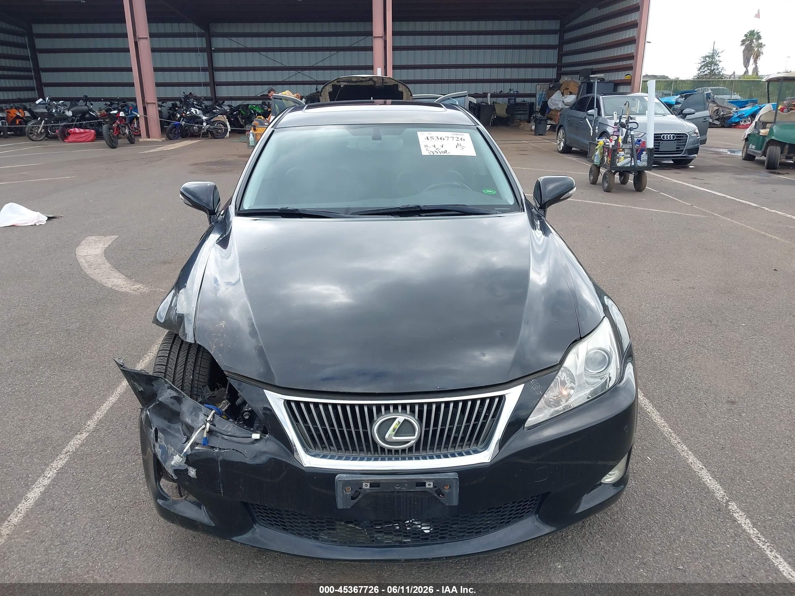 2009 Lexus Is 250   Black vin: JTHBK262995095681