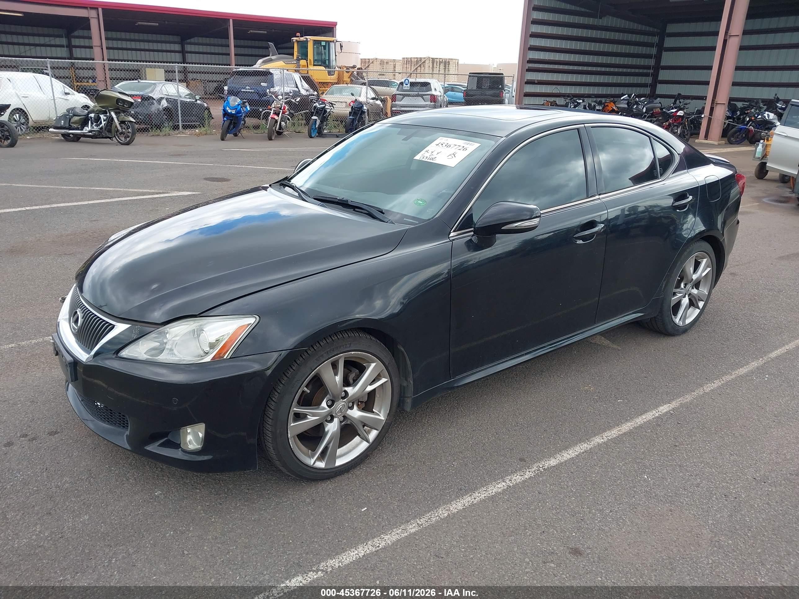 2009 Lexus Is 250   Black vin: JTHBK262995095681