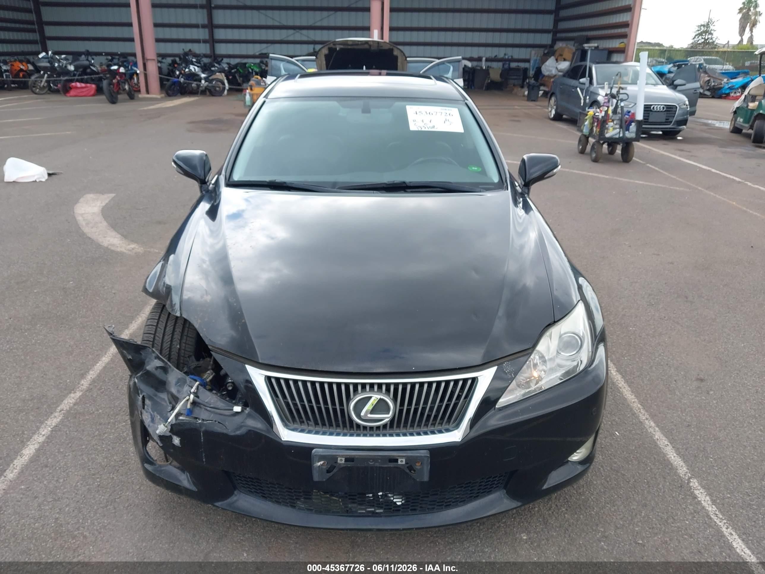 2009 Lexus Is 250   Black vin: JTHBK262995095681