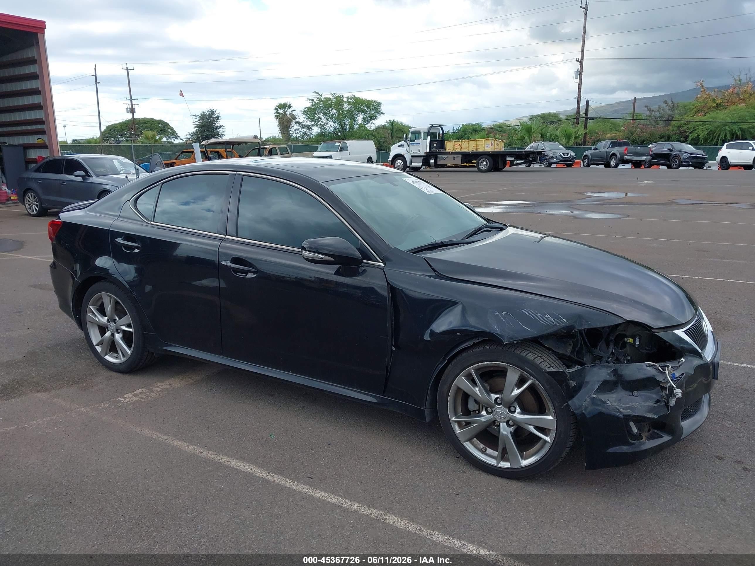 2009 Lexus Is 250   Black vin: JTHBK262995095681
