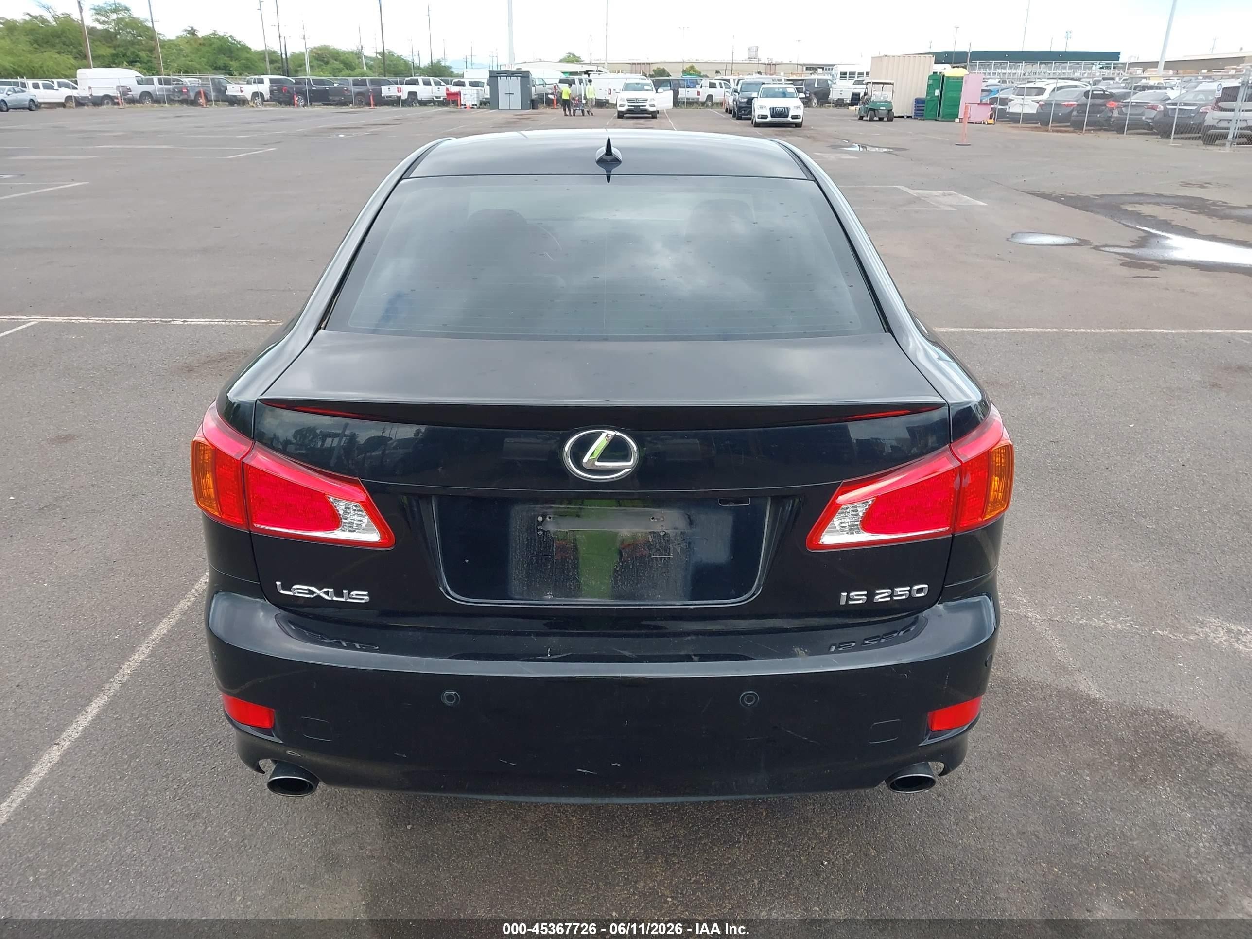 2009 Lexus Is 250   Black vin: JTHBK262995095681