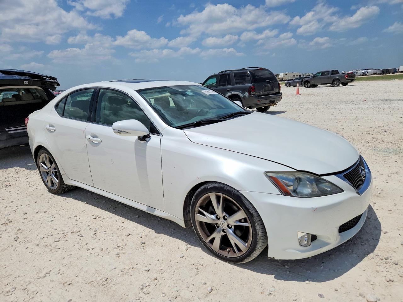 2009 Lexus Is 250 White vin: JTHBK262995096944