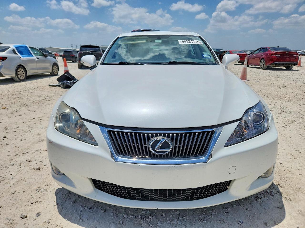 2009 Lexus Is 250 White vin: JTHBK262995096944