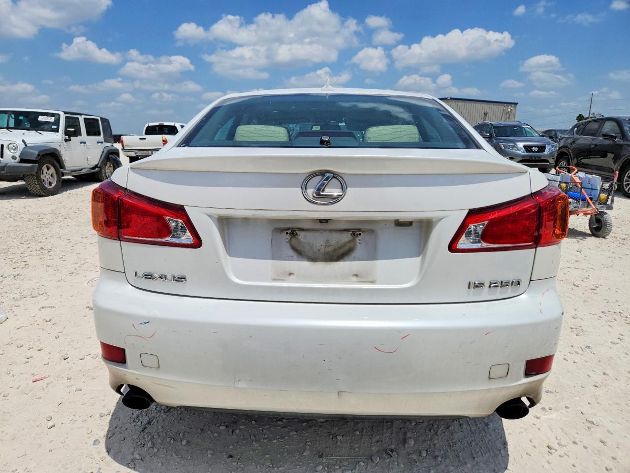 2009 Lexus Is 250 White vin: JTHBK262995096944