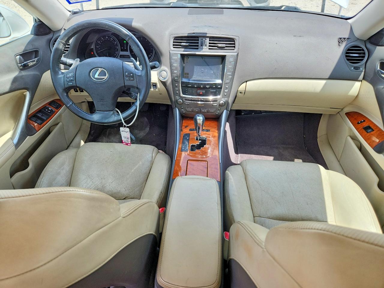 2009 Lexus Is 250 White vin: JTHBK262995096944