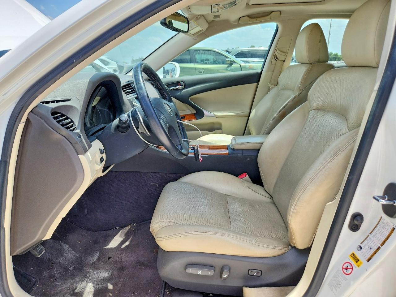 2009 Lexus Is 250 White vin: JTHBK262995096944