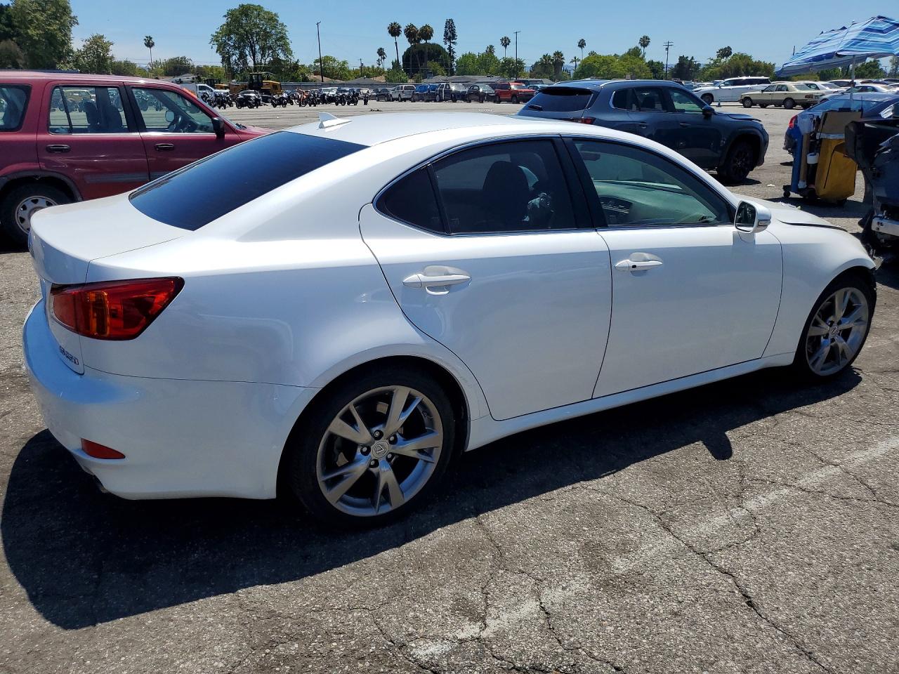 2009 Lexus Is 250 White vin: JTHBK262995102399