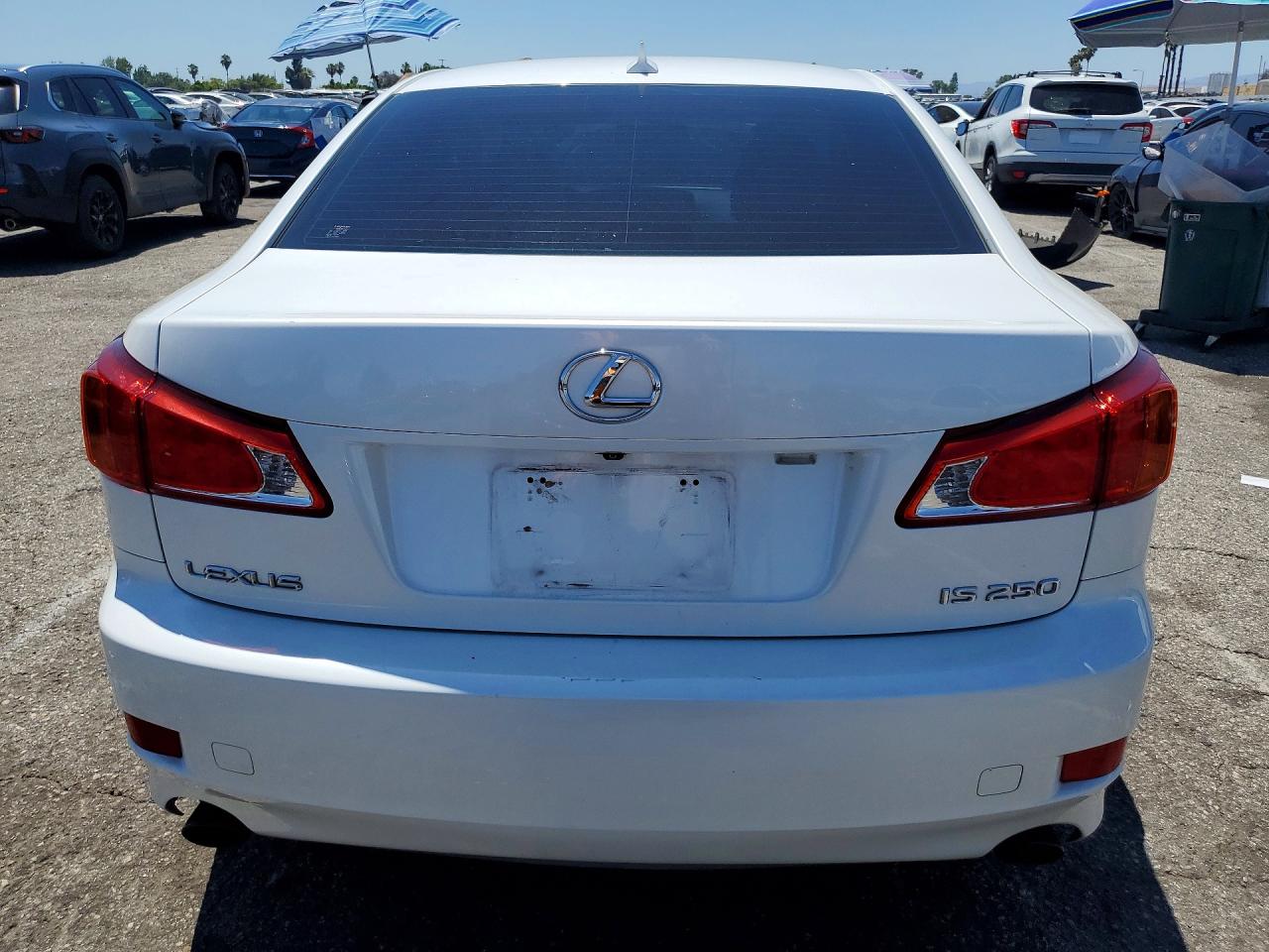 2009 Lexus Is 250 White vin: JTHBK262995102399