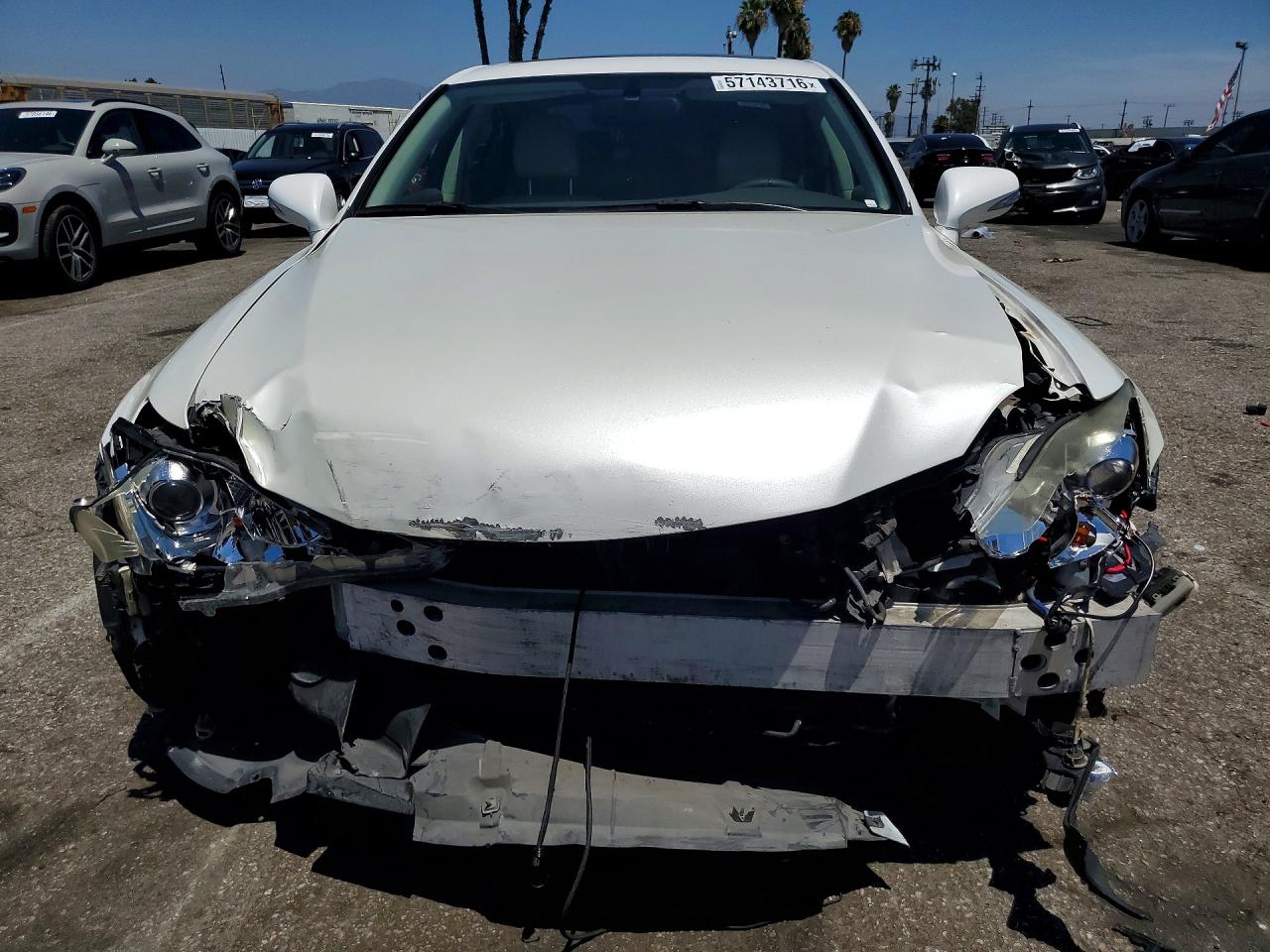 2009 Lexus Is 250 White vin: JTHBK262995102399