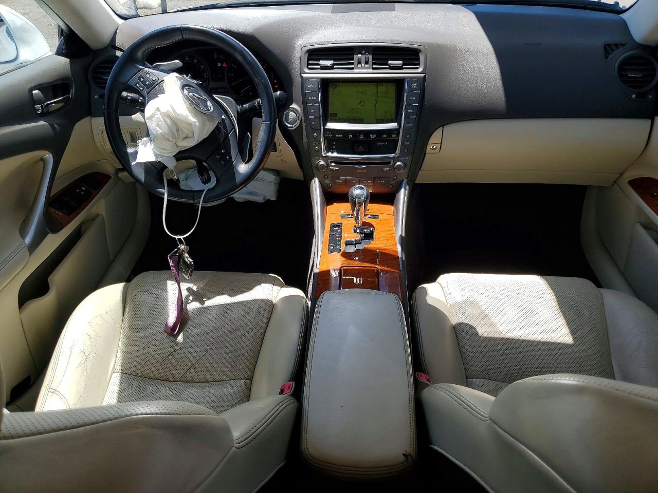 2009 Lexus Is 250 White vin: JTHBK262995102399