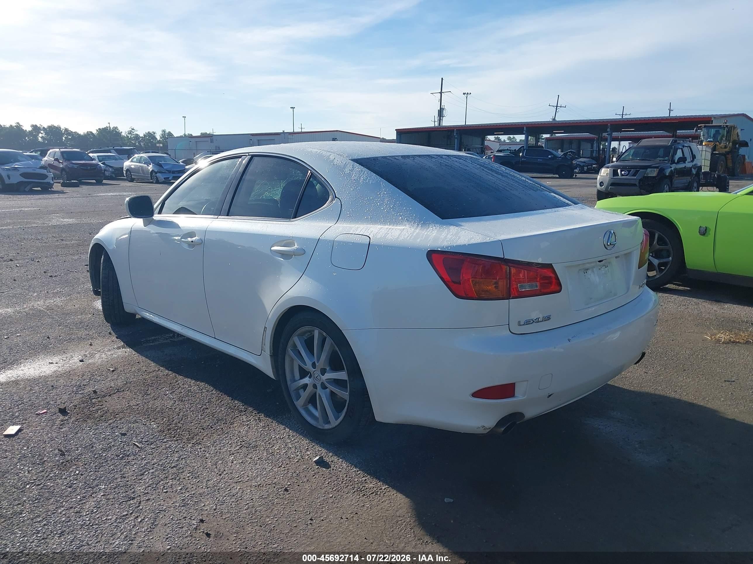 2006 Lexus Is 250   Белый vin: JTHBK262X62013275