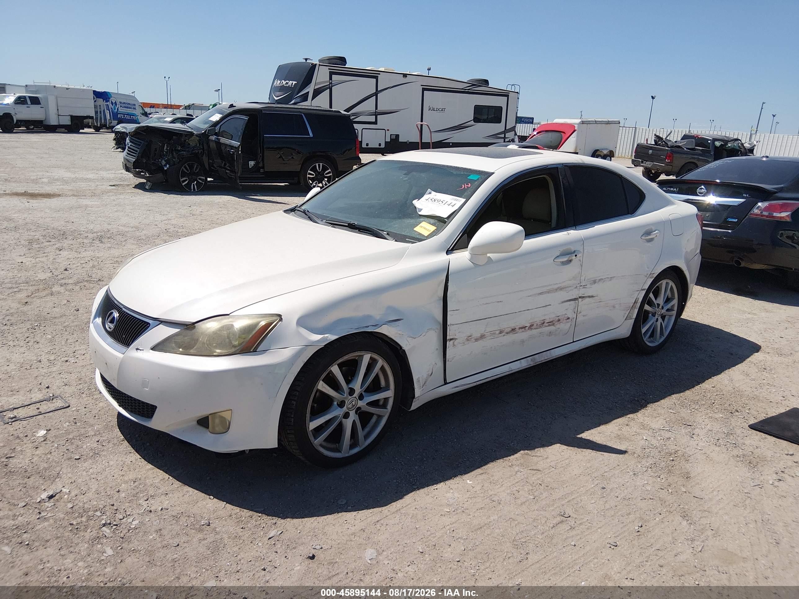 2006 Lexus Is 250 Белый vin: JTHBK262X65015459