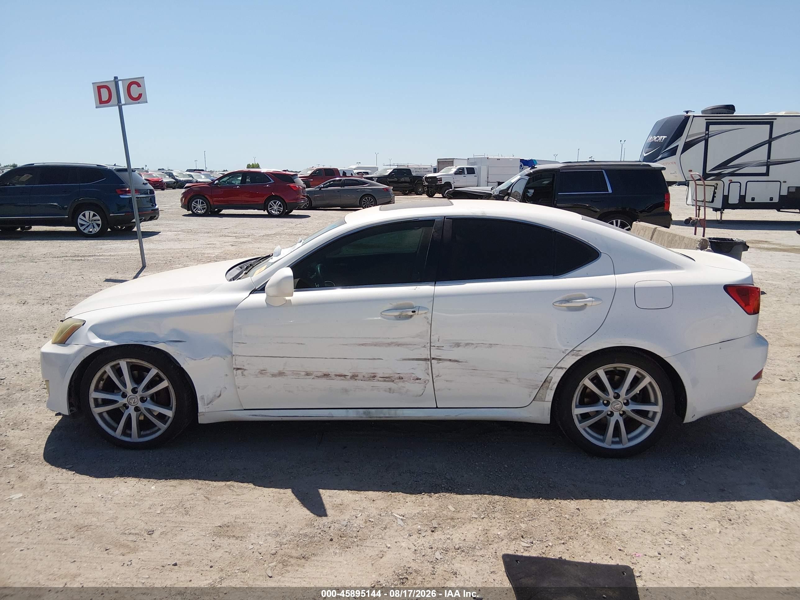 2006 Lexus Is 250 Белый vin: JTHBK262X65015459
