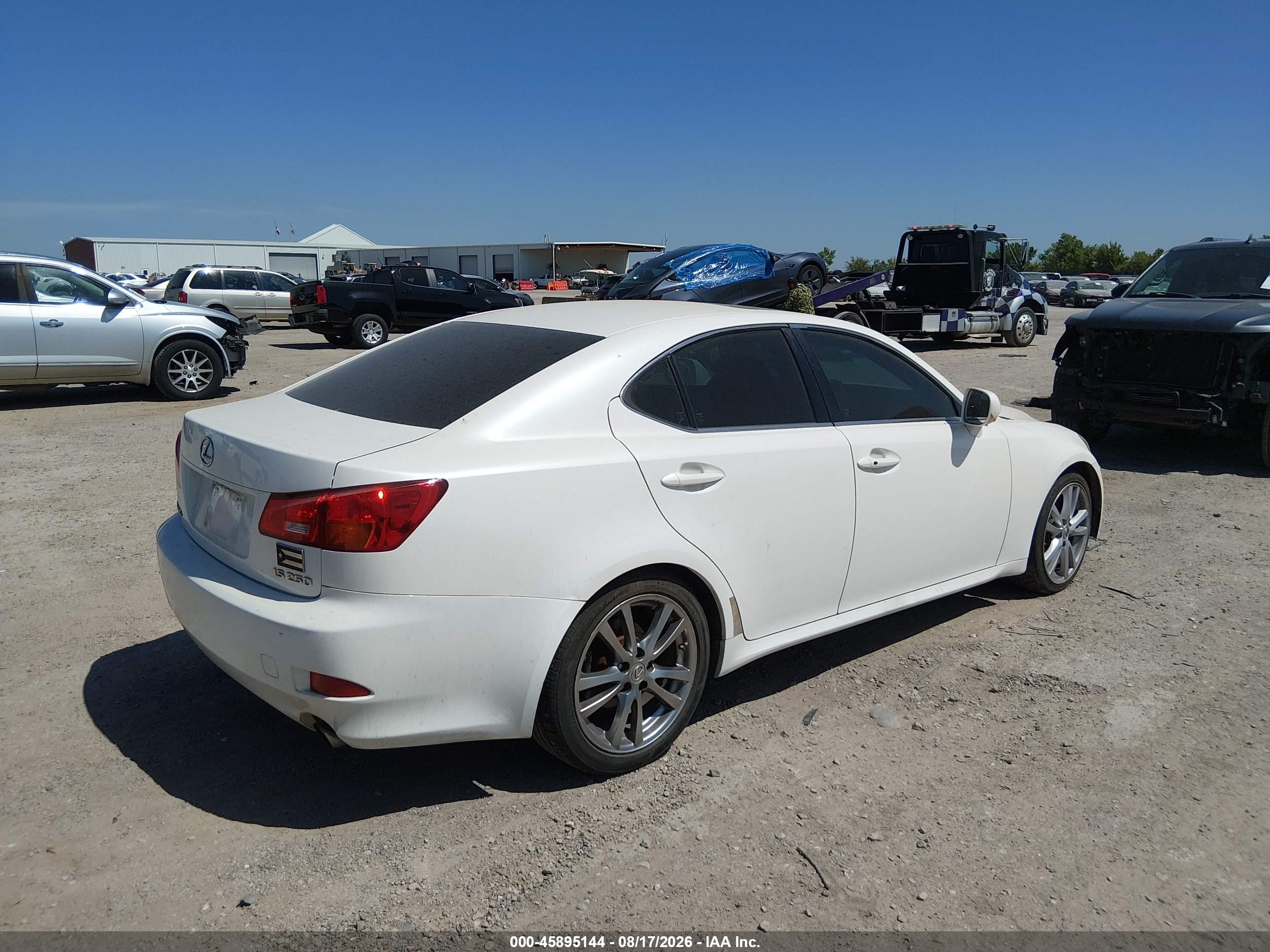 2006 Lexus Is 250 Белый vin: JTHBK262X65015459